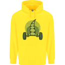 Gym Bean Bodybuilding Gym Training Childrens Kids Hoodie Yellow
