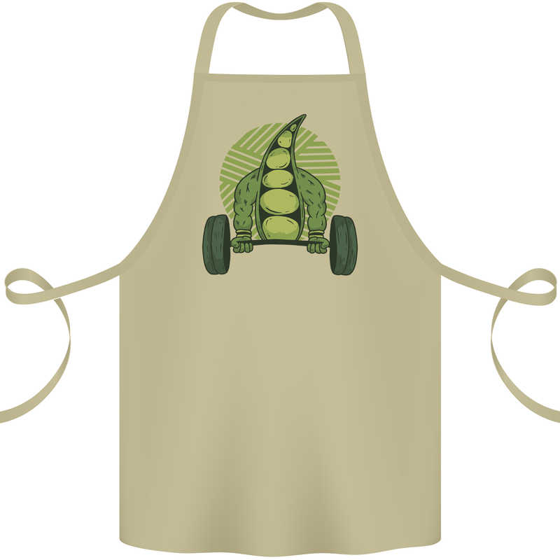 Gym Bean Bodybuilding Gym Training Cotton Apron 100% Organic Khaki