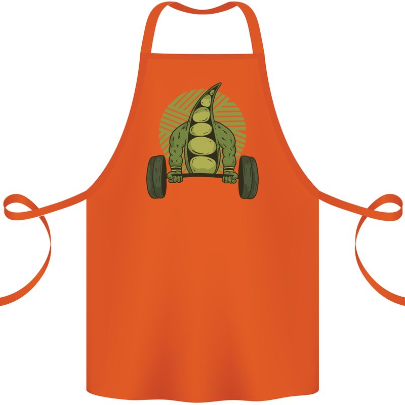 Gym Bean Bodybuilding Gym Training Cotton Apron 100% Organic Orange