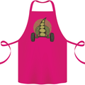 Gym Bean Bodybuilding Gym Training Cotton Apron 100% Organic Pink
