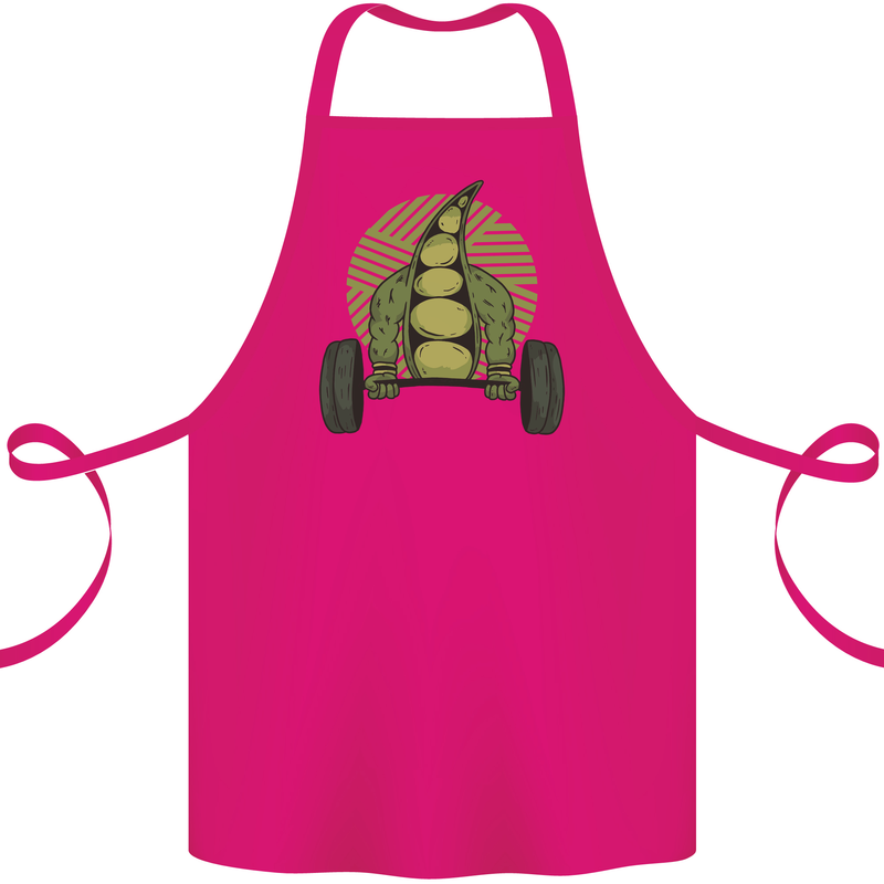 Gym Bean Bodybuilding Gym Training Cotton Apron 100% Organic Pink