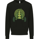 Gym Bean Bodybuilding Gym Training Kids Sweatshirt Jumper Black