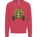 Gym Bean Bodybuilding Gym Training Kids Sweatshirt Jumper Heliconia