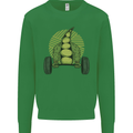 Gym Bean Bodybuilding Gym Training Kids Sweatshirt Jumper Irish Green