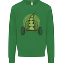 Gym Bean Bodybuilding Gym Training Kids Sweatshirt Jumper Irish Green