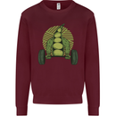 Gym Bean Bodybuilding Gym Training Kids Sweatshirt Jumper Maroon