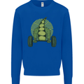 Gym Bean Bodybuilding Gym Training Kids Sweatshirt Jumper Royal Blue