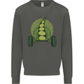 Gym Bean Bodybuilding Gym Training Kids Sweatshirt Jumper Storm Grey