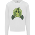 Gym Bean Bodybuilding Gym Training Kids Sweatshirt Jumper White