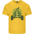 Gym Bean Bodybuilding Gym Training Kids T-Shirt Childrens Yellow