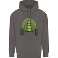 Gym Bean Bodybuilding Gym Training Mens 80% Cotton Hoodie Charcoal