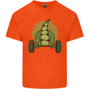 Gym Bean Bodybuilding Gym Training Mens Cotton T-Shirt Tee Top Orange