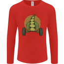 Gym Bean Bodybuilding Gym Training Mens Long Sleeve T-Shirt Red