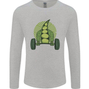 Gym Bean Bodybuilding Gym Training Mens Long Sleeve T-Shirt Sports Grey