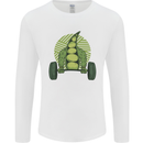 Gym Bean Bodybuilding Gym Training Mens Long Sleeve T-Shirt White