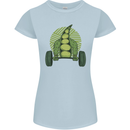 Gym Bean Bodybuilding Gym Training Womens Petite Cut T-Shirt Light Blue