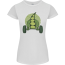 Gym Bean Bodybuilding Gym Training Womens Petite Cut T-Shirt White