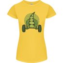 Gym Bean Bodybuilding Gym Training Womens Petite Cut T-Shirt Yellow