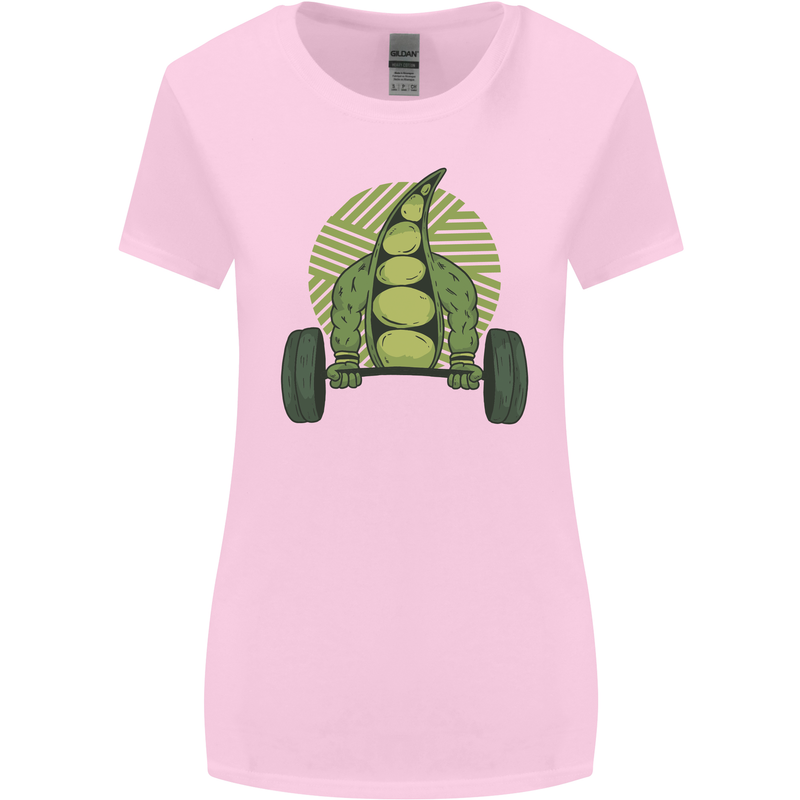 Gym Bean Bodybuilding Gym Training Womens Wider Cut T-Shirt Light Pink