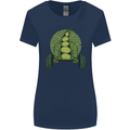 Gym Bean Bodybuilding Gym Training Womens Wider Cut T-Shirt Navy Blue