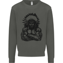 Gym Chief Training Top Bodybuilding MMA Kids Sweatshirt Jumper Storm Grey