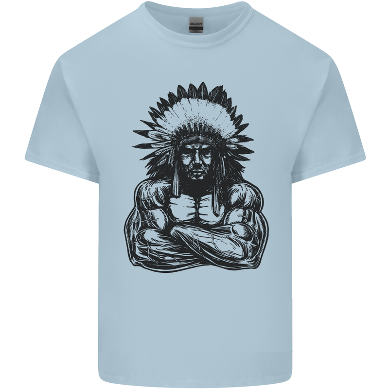 Gym Chief Training Top Bodybuilding MMA Kids T-Shirt Childrens Light Blue