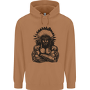 Gym Chief Training Top Bodybuilding MMA Mens 80% Cotton Hoodie Caramel Latte
