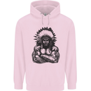 Gym Chief Training Top Bodybuilding MMA Mens 80% Cotton Hoodie Light Pink