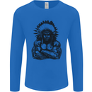 Gym Chief Training Top Bodybuilding MMA Mens Long Sleeve T-Shirt Royal Blue
