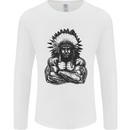Gym Chief Training Top Bodybuilding MMA Mens Long Sleeve T-Shirt White