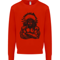 Gym Chief Training Top Bodybuilding MMA Mens Sweatshirt Jumper Bright Red