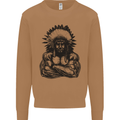 Gym Chief Training Top Bodybuilding MMA Mens Sweatshirt Jumper Caramel Latte