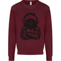 Gym Chief Training Top Bodybuilding MMA Mens Sweatshirt Jumper Maroon