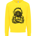 Gym Chief Training Top Bodybuilding MMA Mens Sweatshirt Jumper Yellow