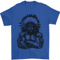 Gym Chief Training Top Bodybuilding MMA Mens T-Shirt Cotton Gildan Royal Blue