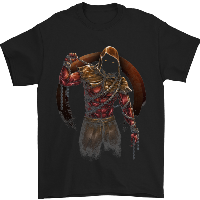 Gym Demon Training Top Bodybuilding Workout Mens T-Shirt Cotton Gildan Black
