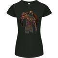 Gym Demon Training Top Bodybuilding Workout Womens Petite Cut T-Shirt Black