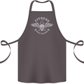 Gym Fitness Improve Your Power Skull Cotton Apron 100% Organic Dark Grey