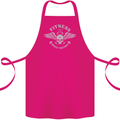 Gym Fitness Improve Your Power Skull Cotton Apron 100% Organic Pink