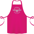 Gym Fitness Improve Your Power Skull Cotton Apron 100% Organic Pink