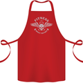 Gym Fitness Improve Your Power Skull Cotton Apron 100% Organic Red