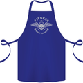 Gym Fitness Improve Your Power Skull Cotton Apron 100% Organic Royal Blue