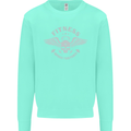 Gym Fitness Improve Your Power Skull Mens Sweatshirt Jumper Peppermint