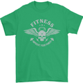 Gym Fitness Improve Your Power Skull Mens T-Shirt Cotton Gildan Irish Green