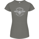 Gym Fitness Improve Your Power Skull Womens Petite Cut T-Shirt Charcoal