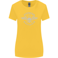 Gym Fitness Improve Your Power Skull Womens Wider Cut T-Shirt Yellow
