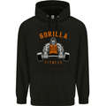 Gym Gorilla Fitness Bodybuilding Training Childrens Kids Hoodie Black
