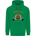 Gym Gorilla Fitness Bodybuilding Training Childrens Kids Hoodie Irish Green