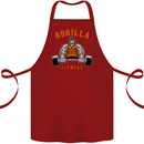 Gym Gorilla Fitness Bodybuilding Training Cotton Apron 100% Organic Maroon