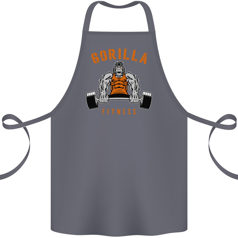Gym Gorilla Fitness Bodybuilding Training Cotton Apron 100% Organic Steel